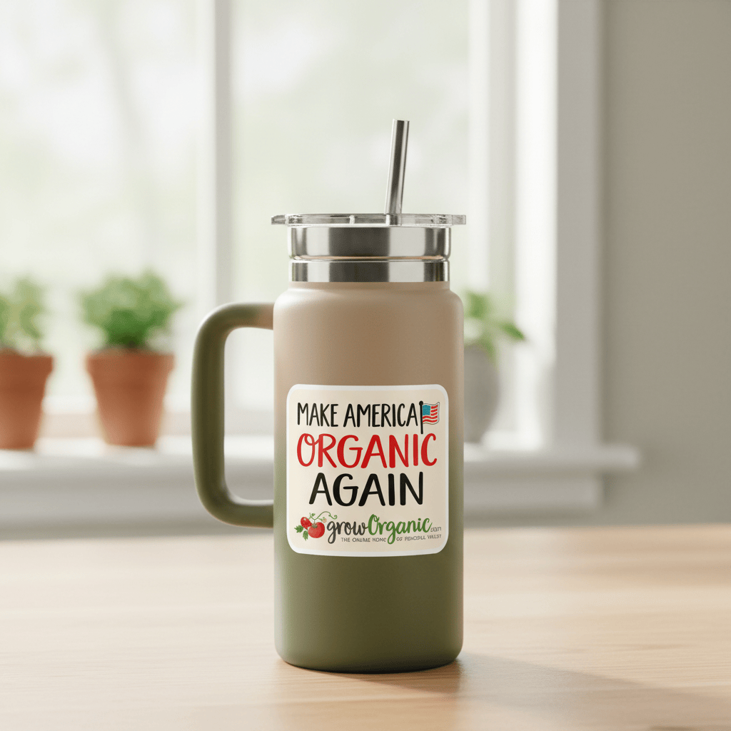 Make America Organic Again Sticker Grow Organic