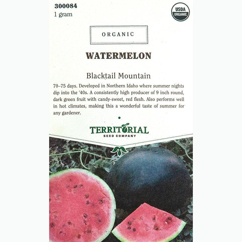 Blacktail Mountain Watermelon Seeds (Organic) Territorial Seed Company