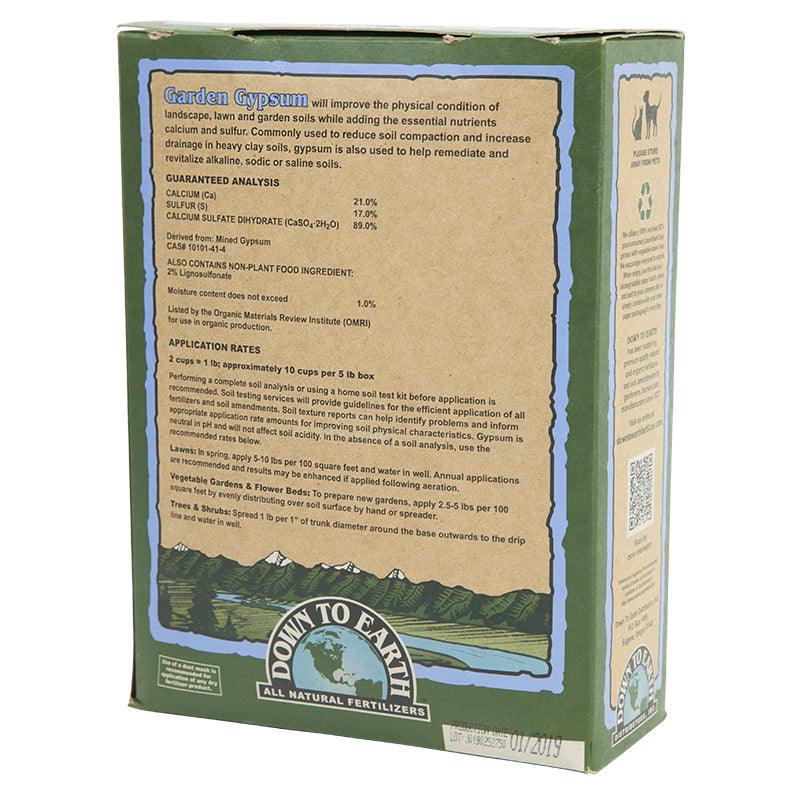 Garden Gypsum Prilled (5 lb box) Down to Earth