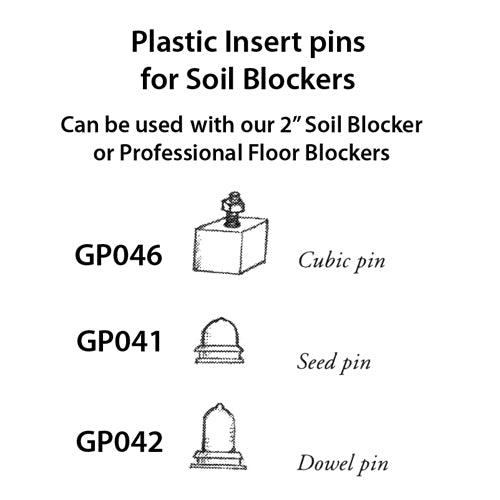 Ladbrooke Soil Blocker Insert Pins - 1" Dowel Pins (Set of 4) Ladbrooke