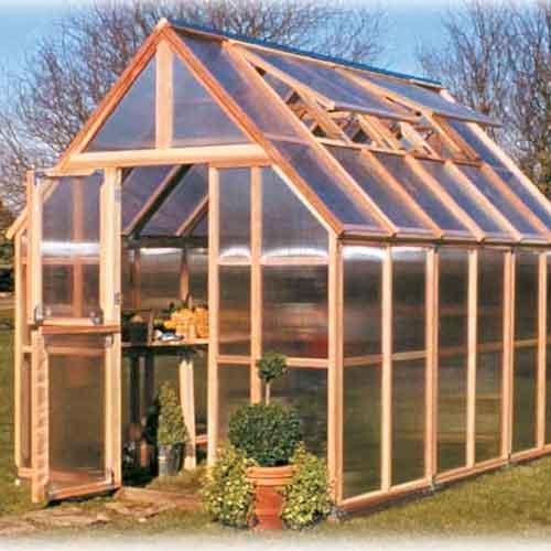 Redwood Greenhouse Kit (Mt Rainier 8' x 12') PV Drop Ship