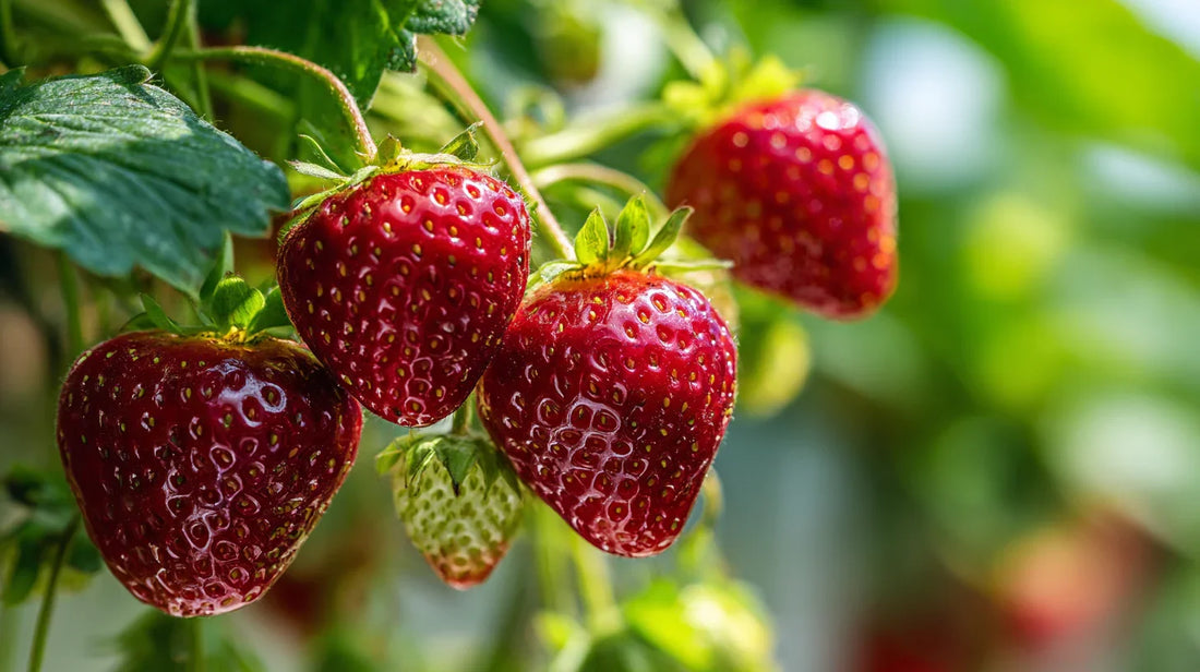 Everbearing Strawberry Cluster