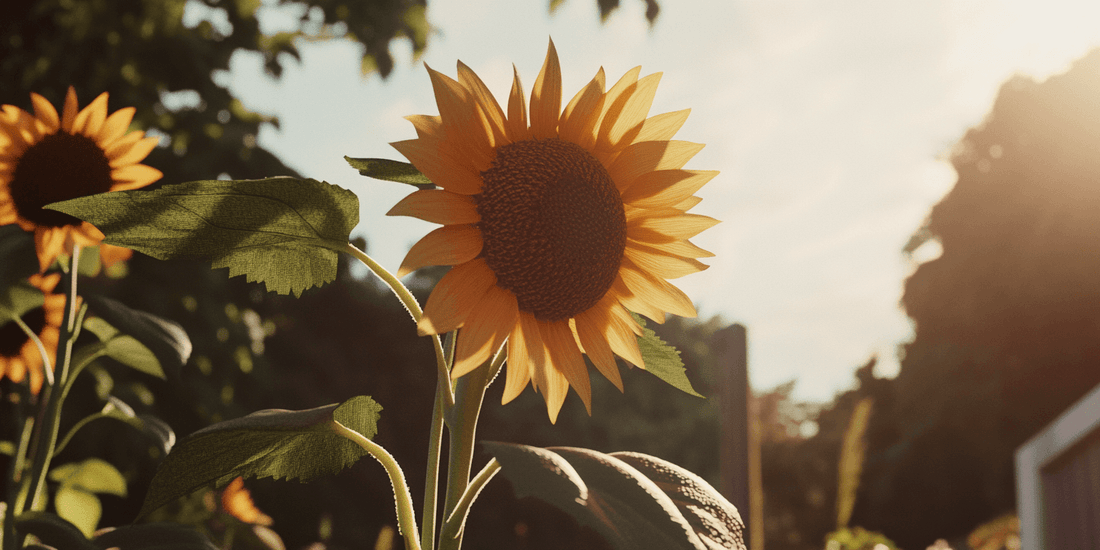 Close view of a yellow sunflower