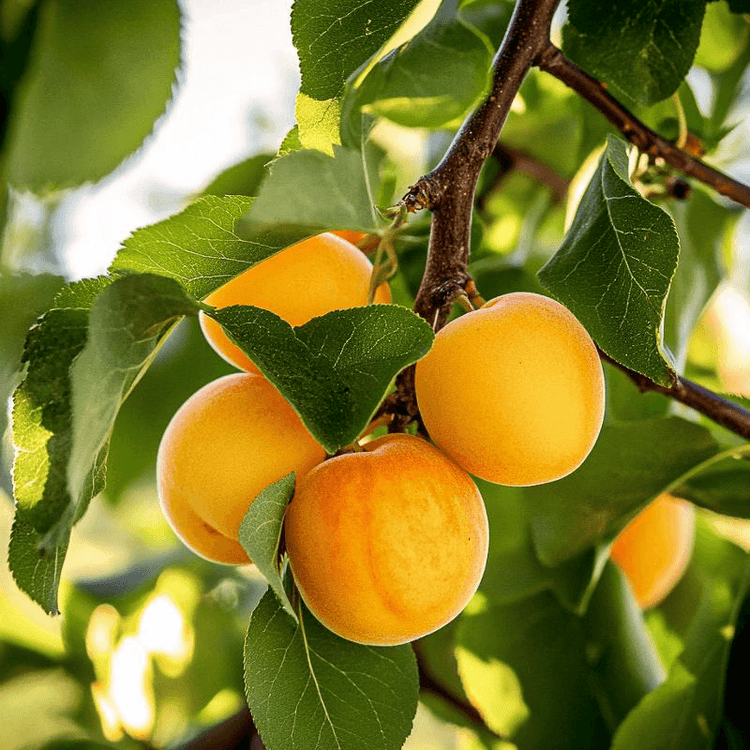 Ripe orange citrus fruit hanging on a tree