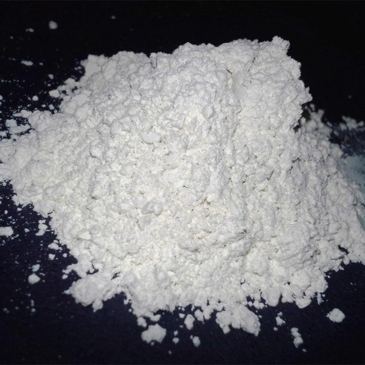 Mound of white diatomaceous earth powder