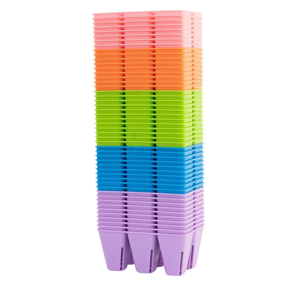 6 Cell Plug Tray Inserts 60 pack / Multi-Color Bootstrap Farmer