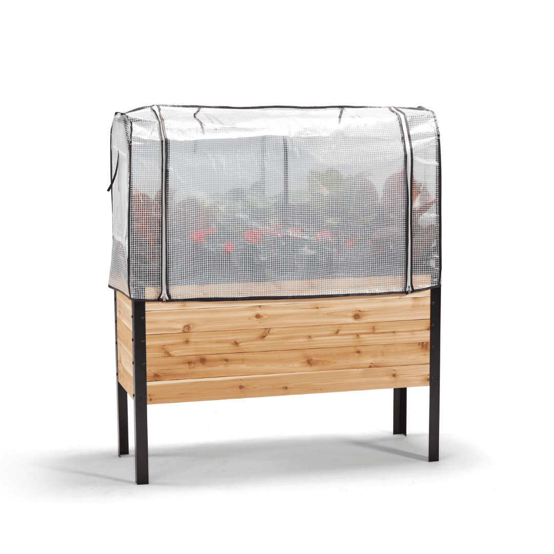 Greenhouse Cover Cedar Planters