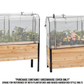 Greenhouse Cover 18" x 60" Cedar Planters