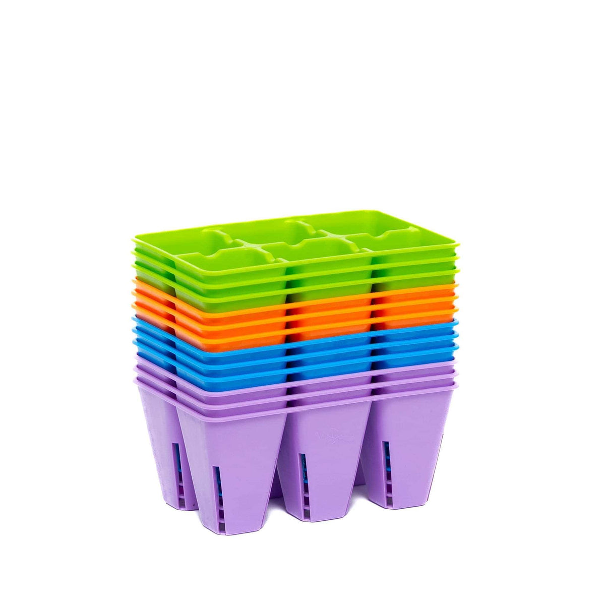 6 Cell Plug Tray Inserts 12 Pack / Multicolor Bootstrap Farmer