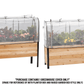 Greenhouse Cover 18" x 72" Cedar Planters