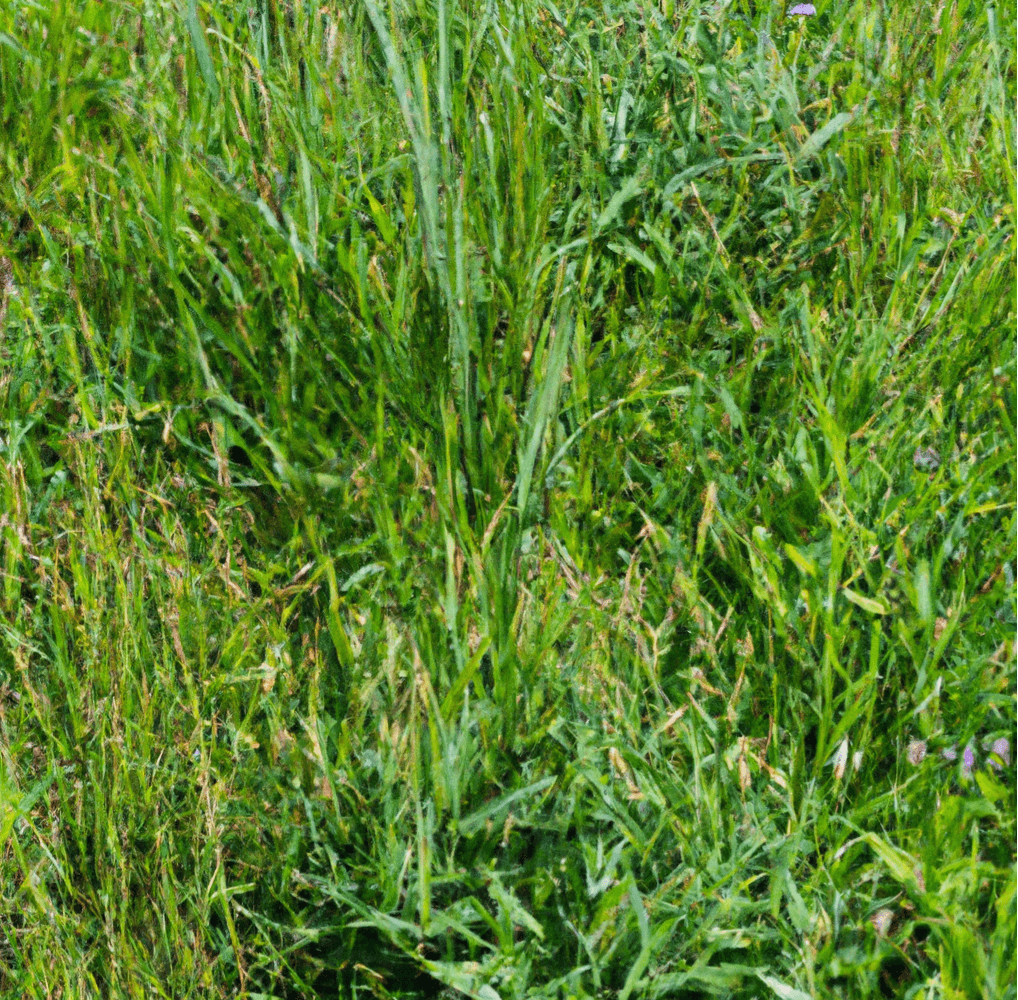 Grass and clover growing together in pasture