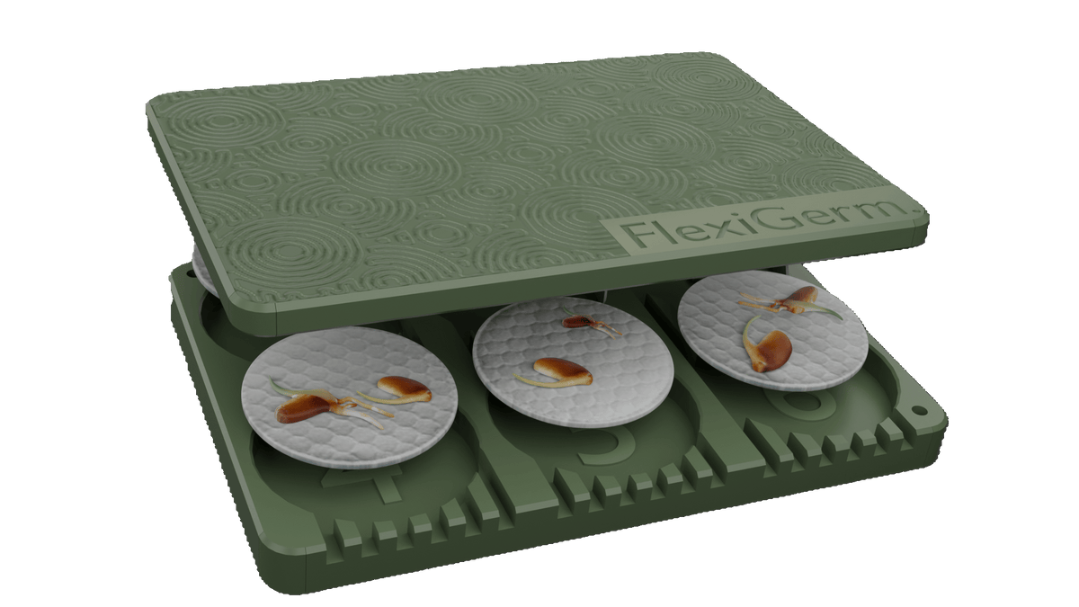 FlexiGerm Silicone Seed Germination Tray Sage Green Root Nerds