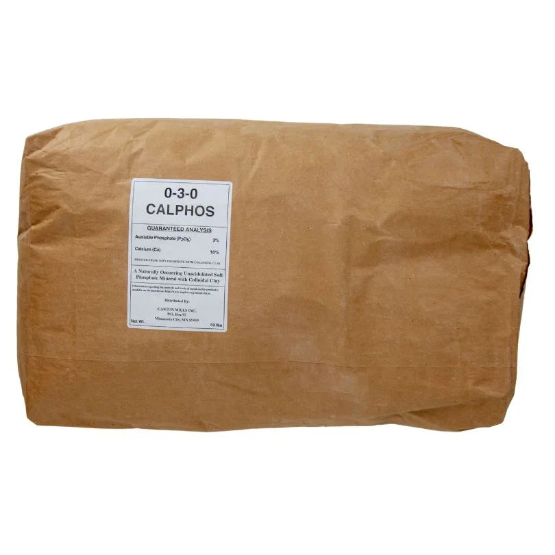 Calphos Soft Rock Phosphate - Regular Powder (50 lb) Grow Organic