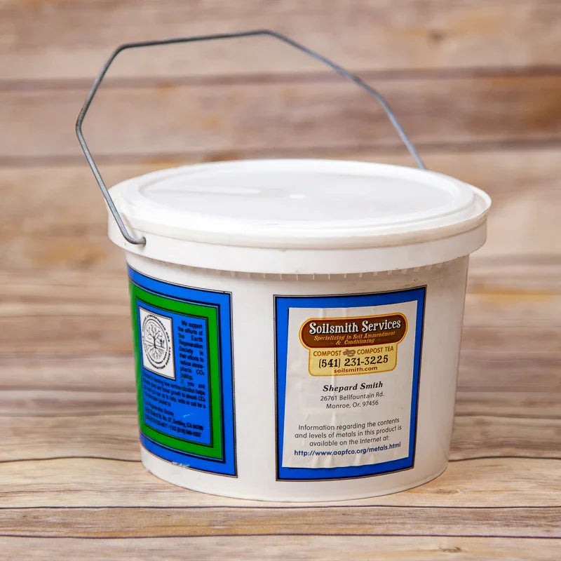 McKenzie Rock Flour - Glacial Rock Dust 6lbs back of bag