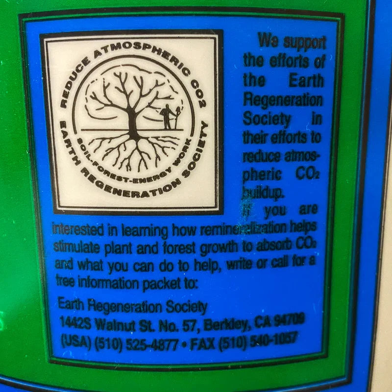 McKenzie Rock Flour - Glacial Rock Dust 6lbs side of bag
