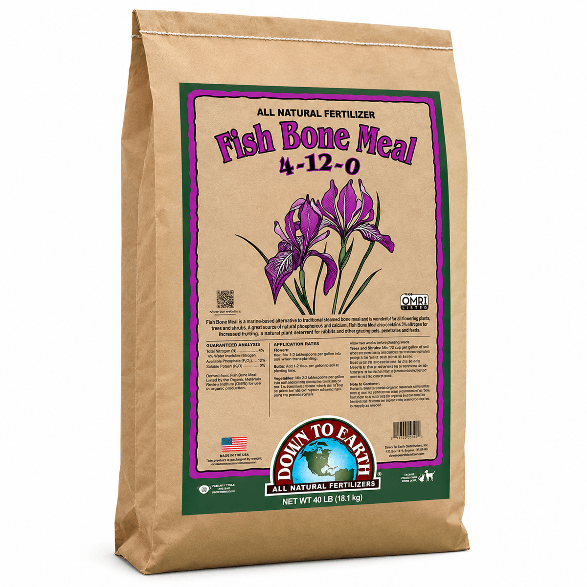 Fish Bone Meal 4-12-0 (40 lb) Down to Earth