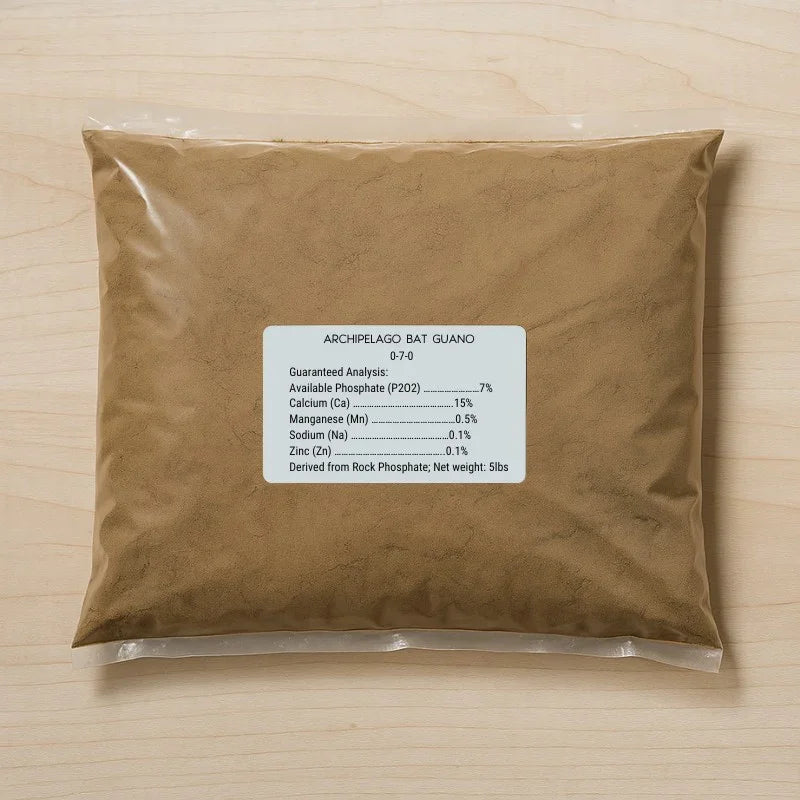 Archipelago Bat Guano 0-7-0 (5 lb bag) Grow Organic