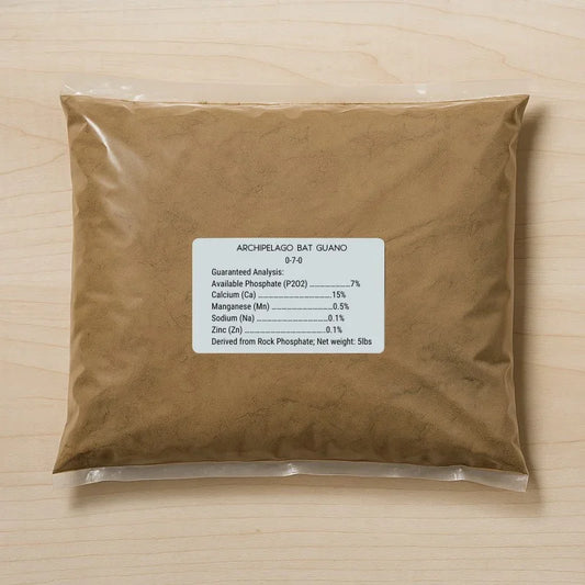 Archipelago Bat Guano 0-7-0 (5 lb bag) Grow Organic