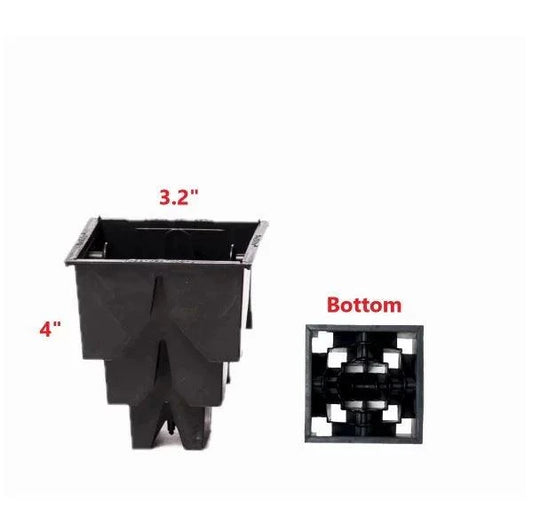 3.2 X 4 Root Guiding Square Pots PV Drop Ship