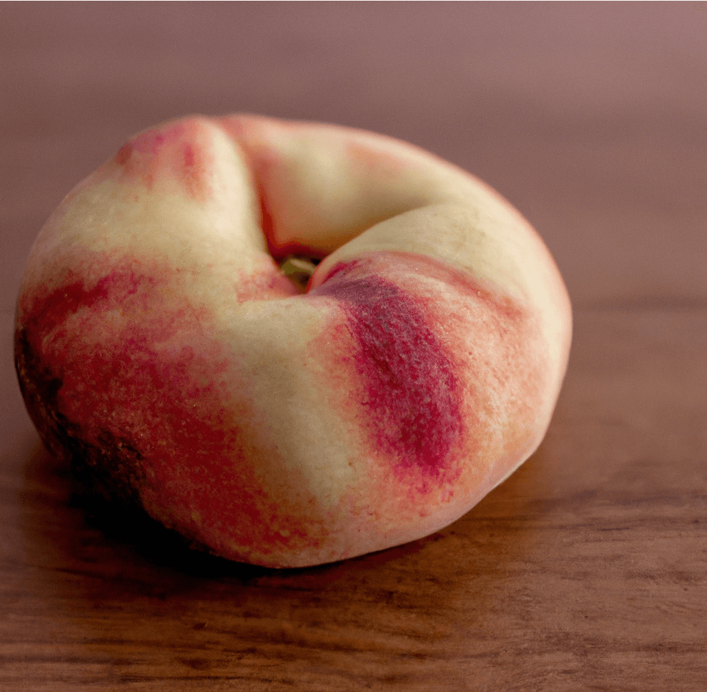 Sliced Galaxy white donut peach