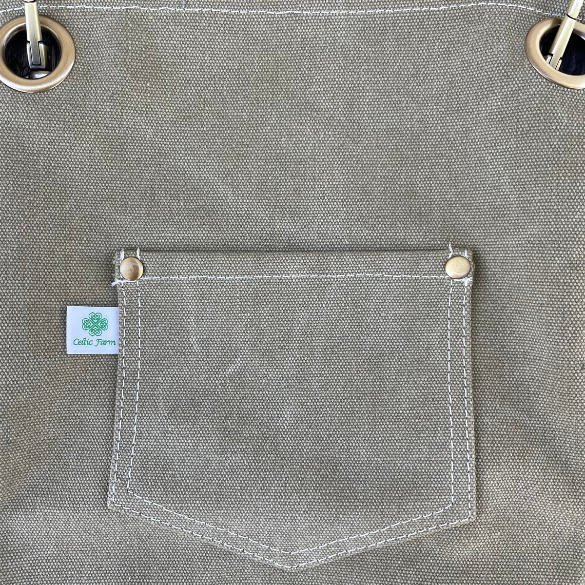 Gardening Apron - Waxed Canvas Apron with Pockets The Celtic Farm