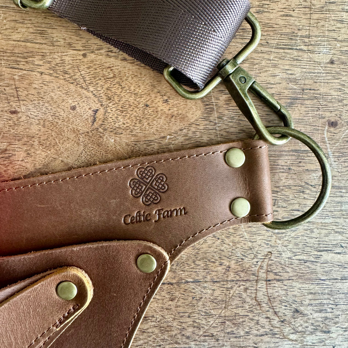 Ultimate Leather Garden Tool Belt & Holder - Extra Rivet Reinforced, Master Gardener Designed The Celtic Farm