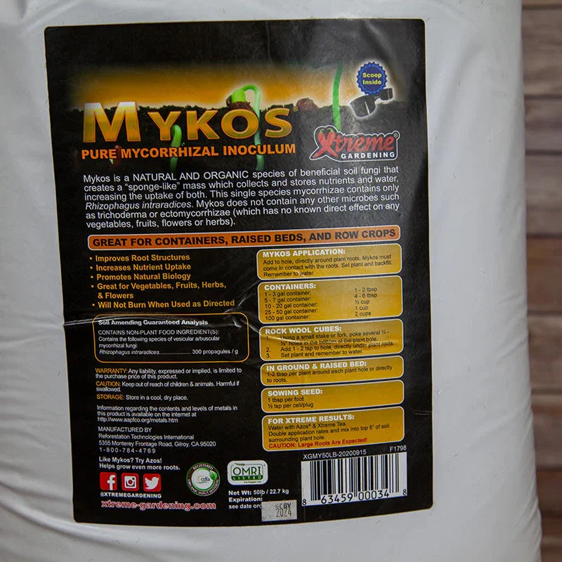 Mykos Mycorrhizae Granular (50 lb) Grow Organic