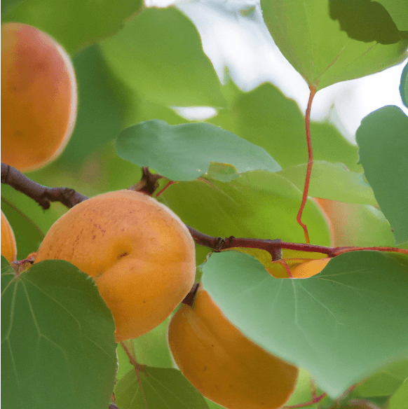 Sliced Moorpark apricot