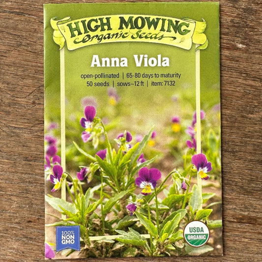 Organic Anna Viola Seeds High Mowing Seeds