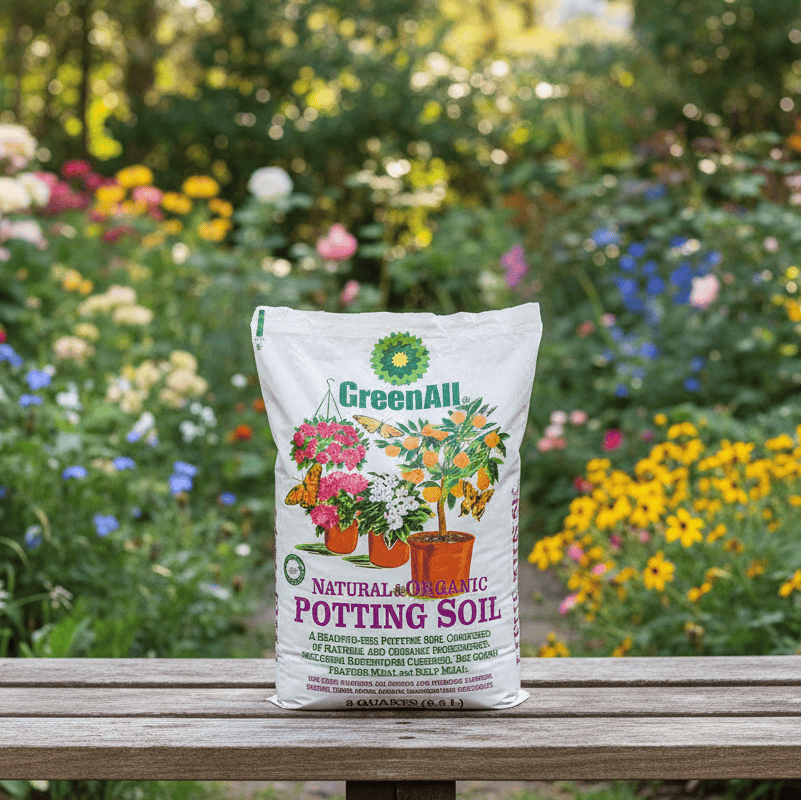 Green All Natural & Organic Potting Soil (8qt) EB Stone