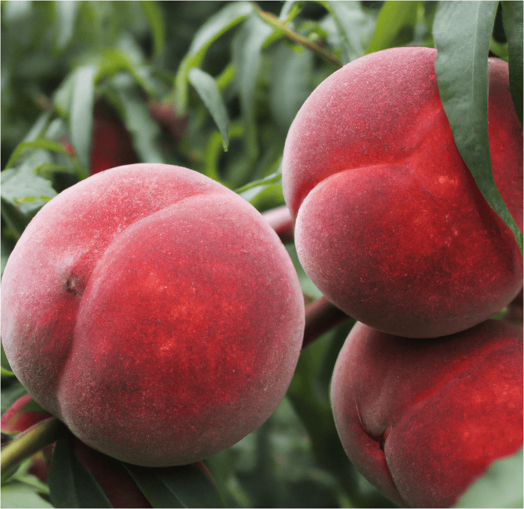 Red Globe peach fruit