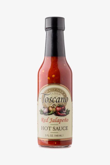 Red Jalapeno Hot Sauce 5 oz Bottle Toscano Family Farm LLC
