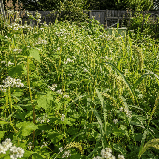 Dense stand of warm-season cover crops