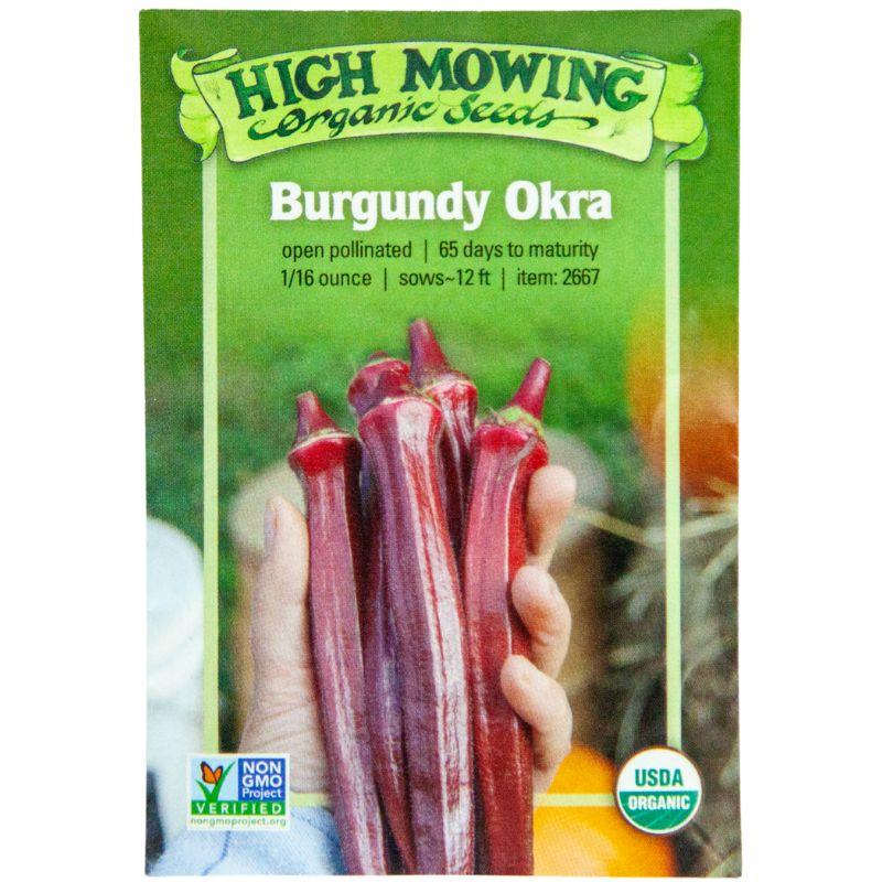Burgundy Okra (Organic) High Mowing Seeds