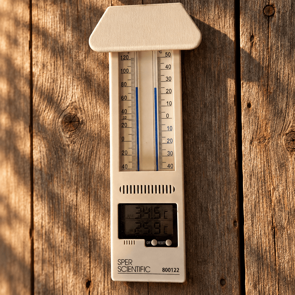 Thermometer w/ Digital Min/Max Display (Mercury Free) Grow Organic