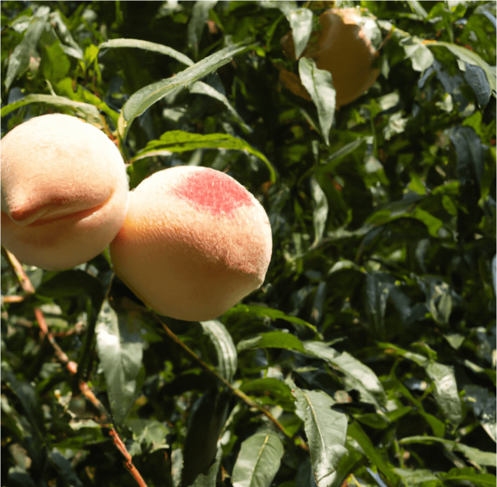 Tropic Snow white peach fruit