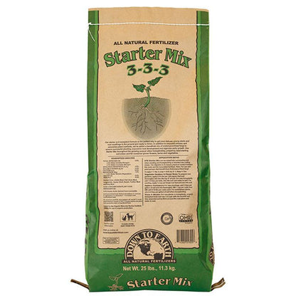 DTE Starter Mix 3-3-3 25 Pound Down To Earth