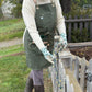 Gardening Apron - Waxed Canvas Apron with Pockets The Celtic Farm