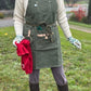 Gardening Apron - Waxed Canvas Apron with Pockets The Celtic Farm