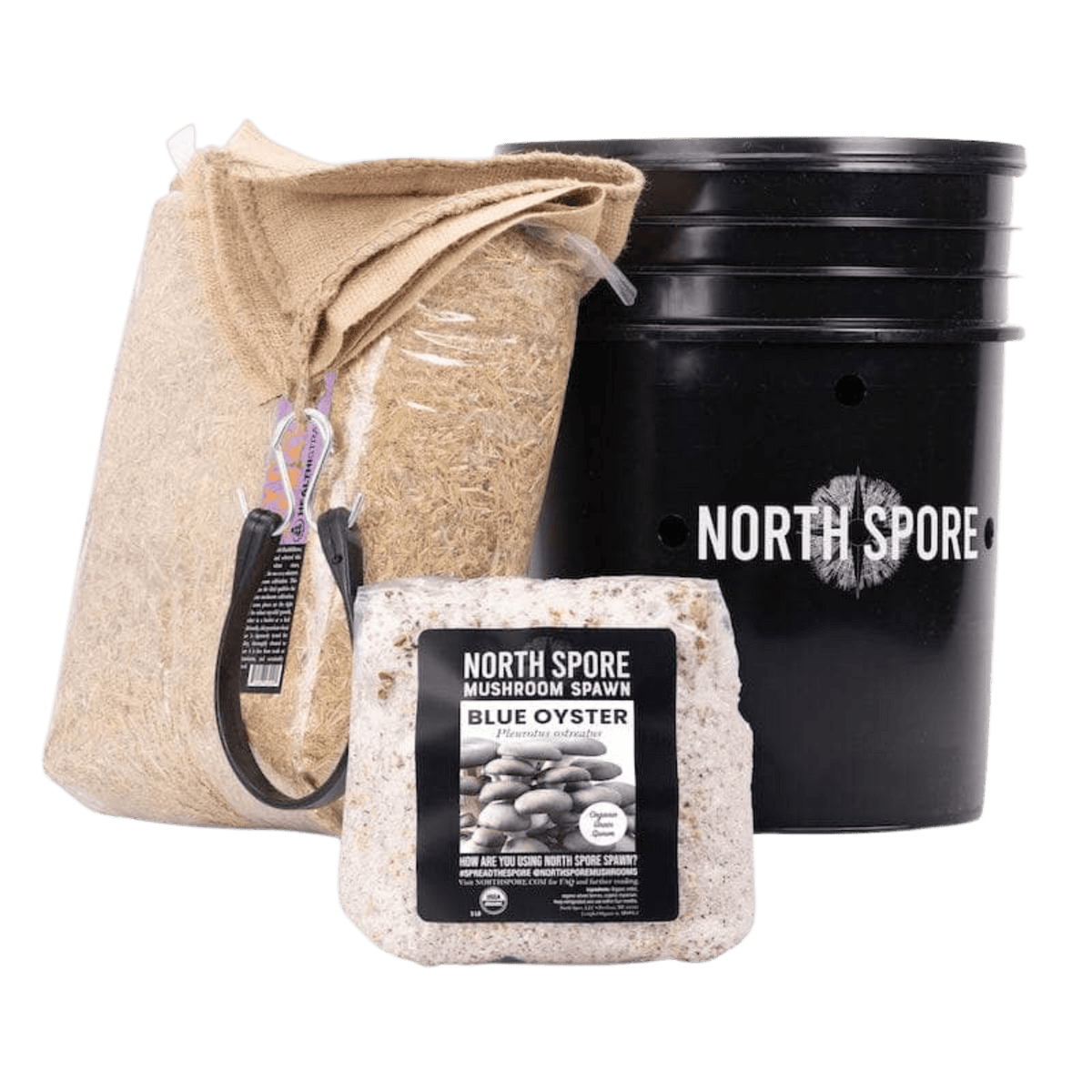 'MushBucket' Mushroom Bucket Grow Kit Blue Oyster North Spore