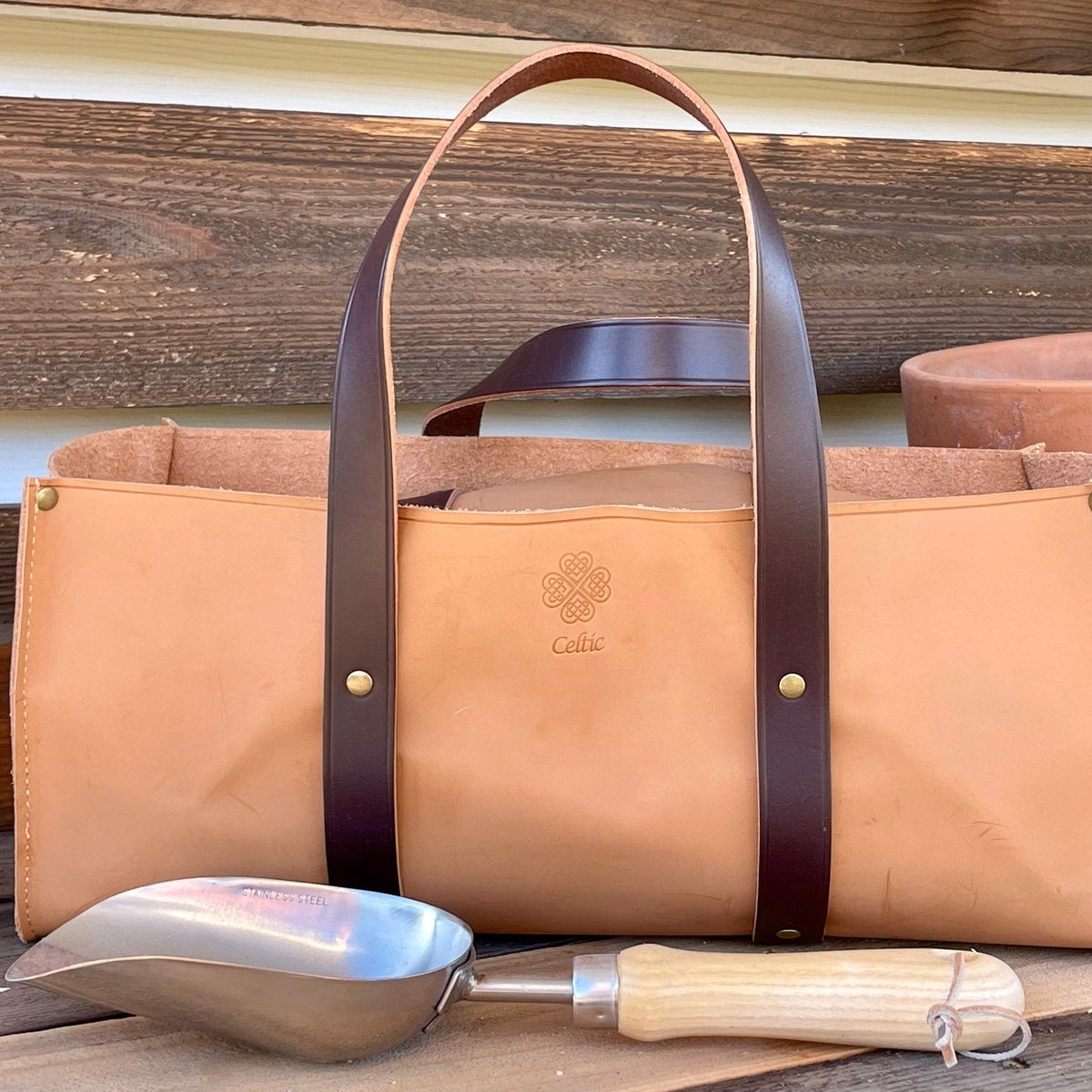 Leather Gardener's Tool Bag The Celtic Farm