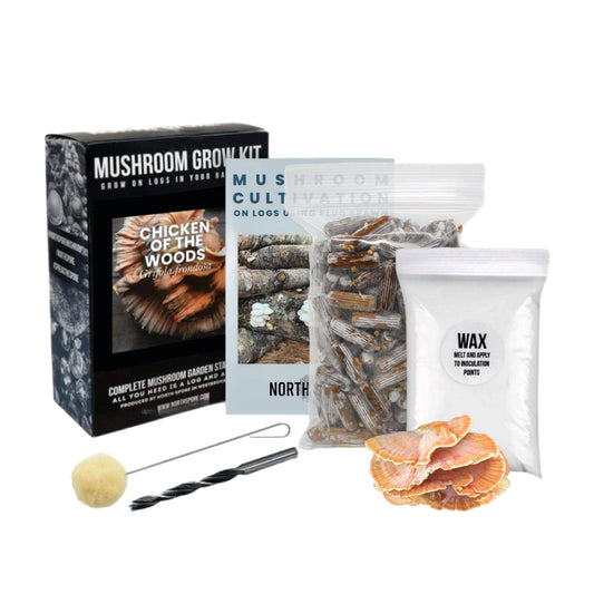 Organic Chicken of the Woods Mushroom Log Kit North Spore