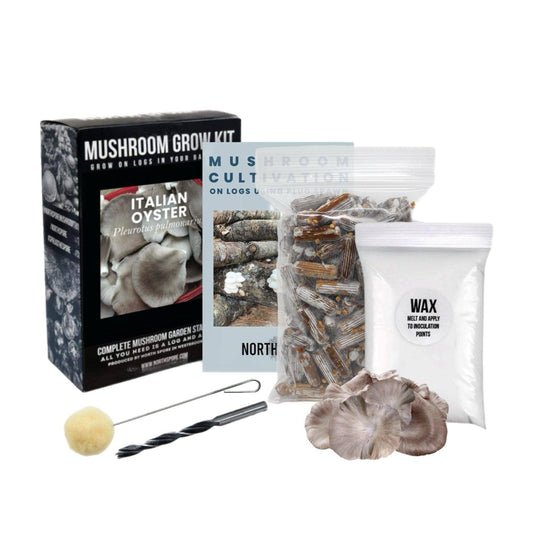 Organic Italian Oyster Mushroom Log Kit North Spore