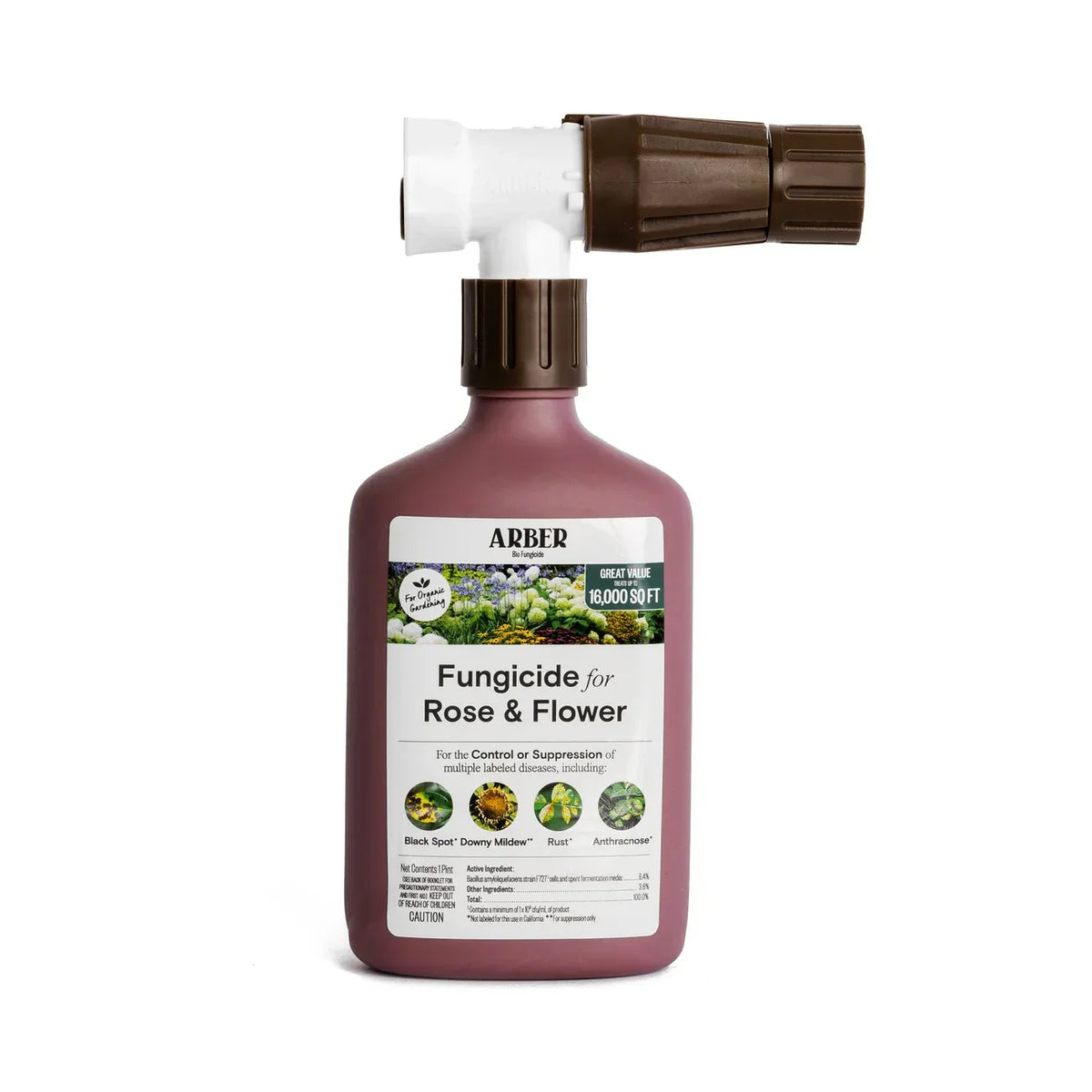 Arber Organic Fungus and Disease Control for Roses and Flowers, Ready to Spray Grow Organic
