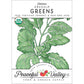 Arugula Greens Seeds (Organic) Peaceful Valley