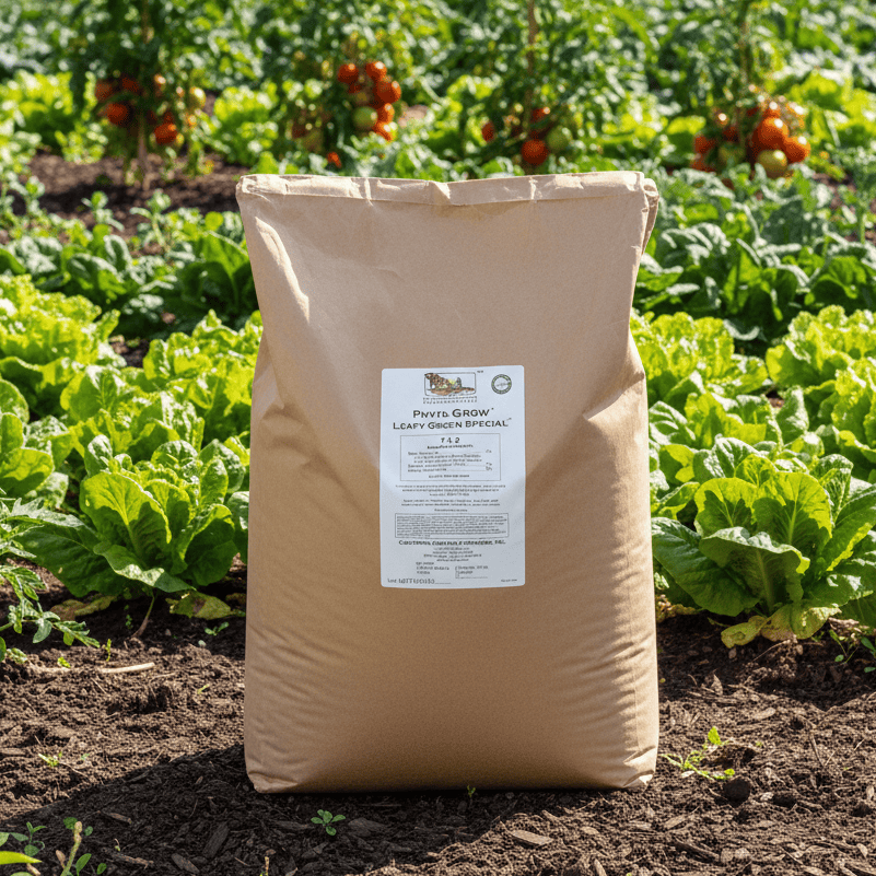 Phyta-Grow Leafy Green Special Fertilizer 7-1-2 (50 lb) California Organic Fertilizer