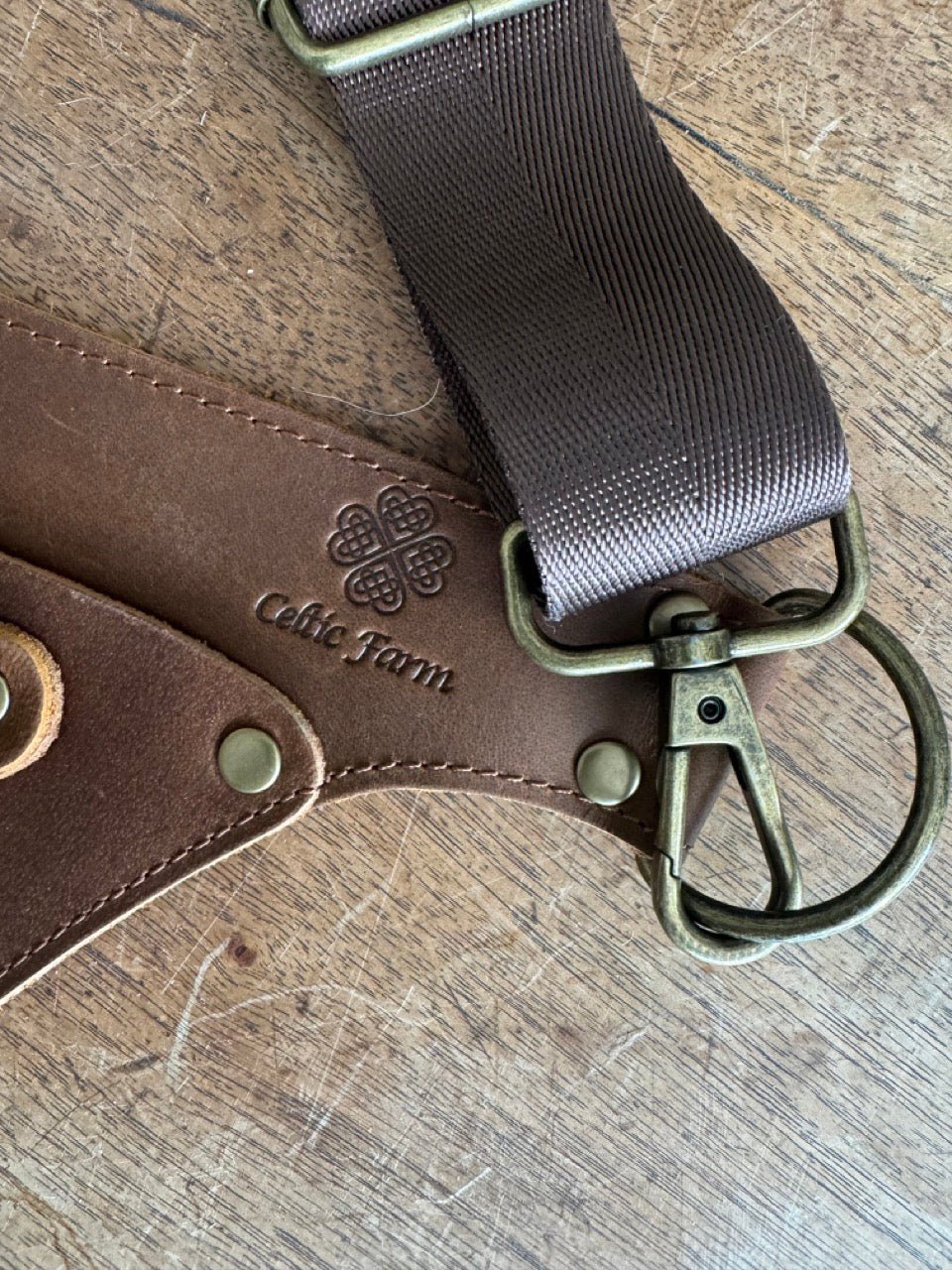 Ultimate Leather Garden Tool Belt & Holder - Extra Rivet Reinforced, Master Gardener Designed The Celtic Farm