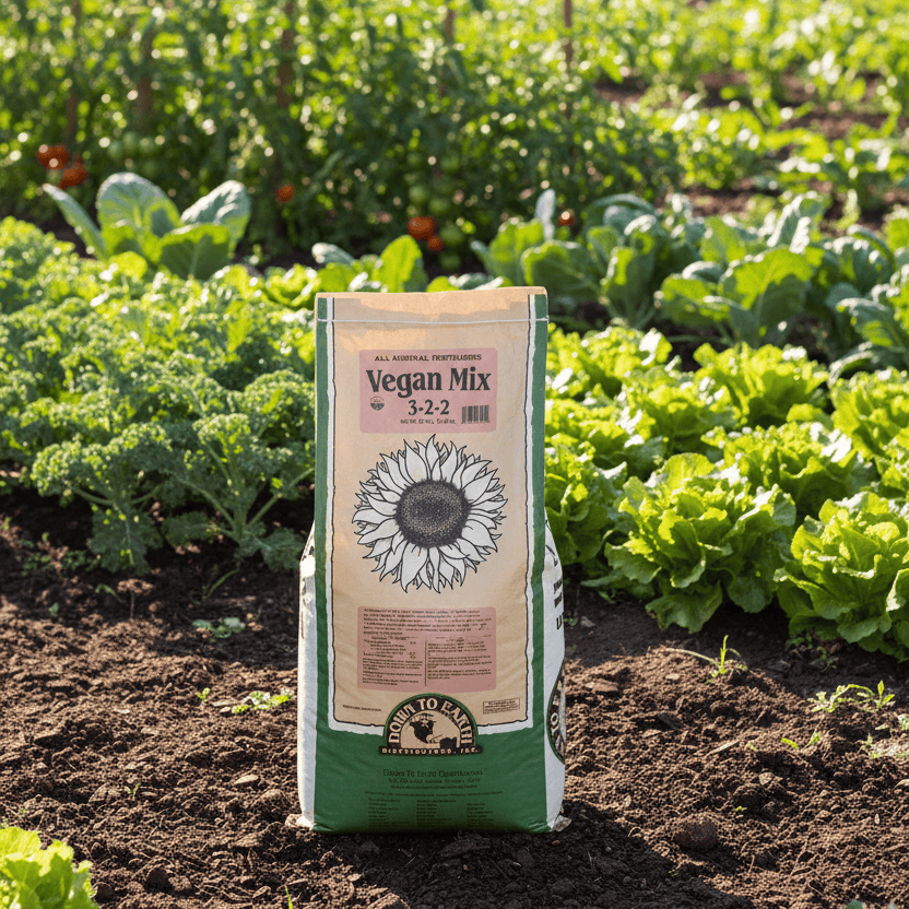 Vegan Mix Fertilizer 3-2-2 (25 lb Bag) Down to Earth