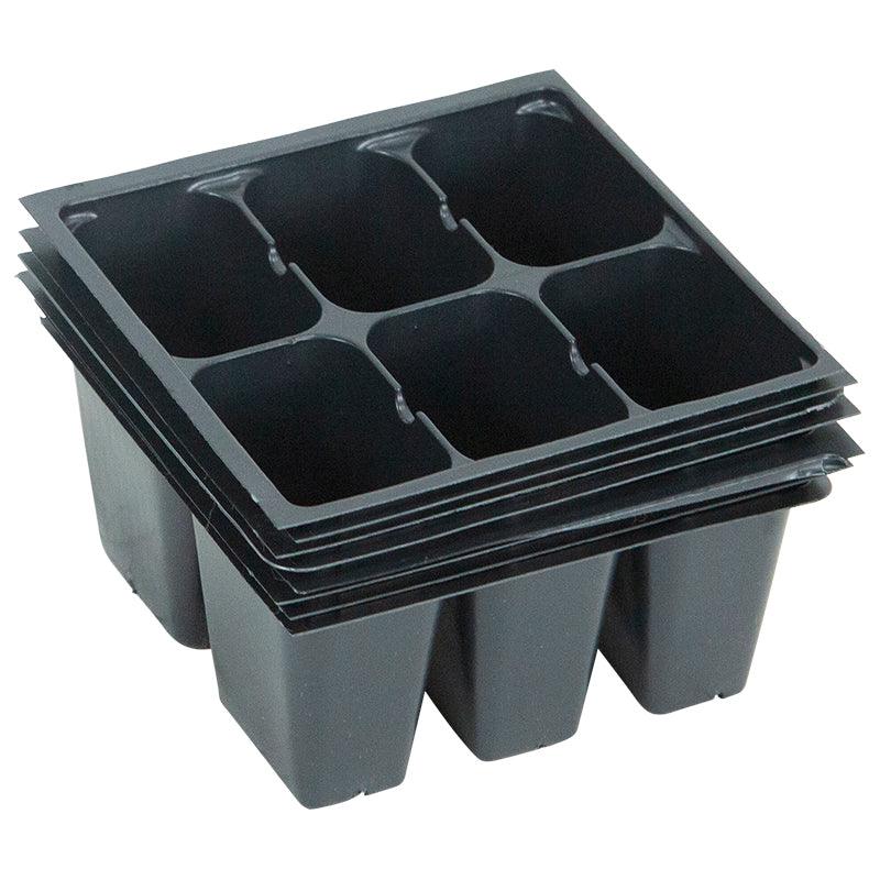 6-Pack Planting Containers for 1020 Tray - Standard (Sheet of 8) Grow Organic