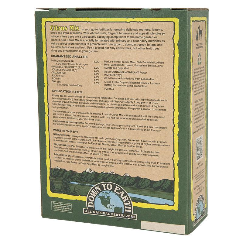Citrus Mix Fertilizer 6-3-3 (5 lb) Down to Earth